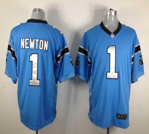 South Carolina Panthers 1 Newton Light Blue Game Nike NFL Jerseys